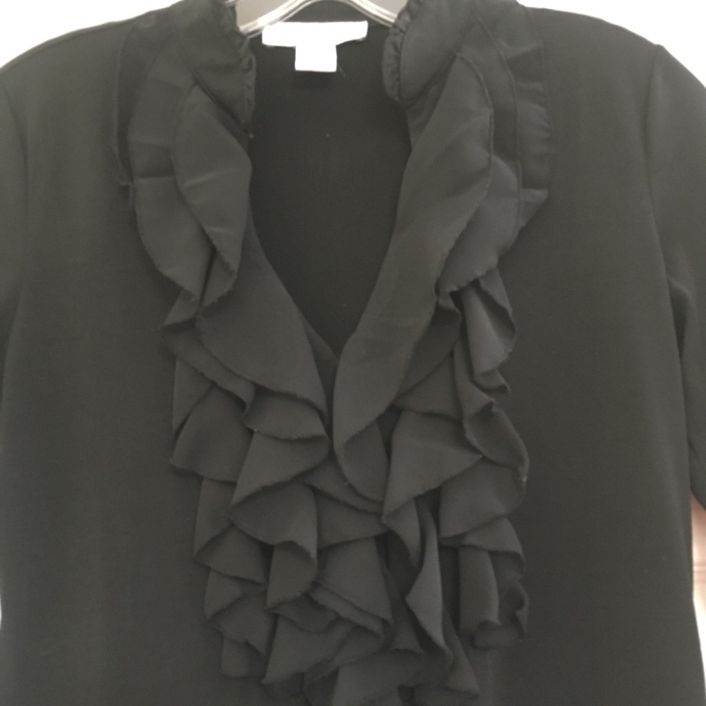 Ruffled V-Neck Tunic